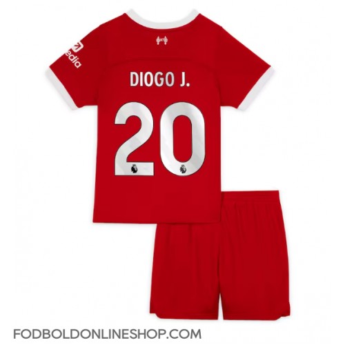Liverpool Diogo Jota #20 Hjemme Trøje Børn 2023-24 Kortærmet (+ Korte bukser)